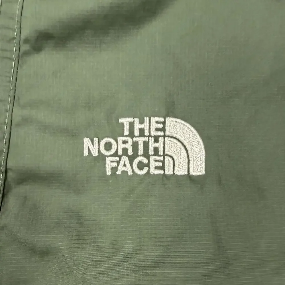 The North Face WindWall Men’s XL Green Hooded Full Zip Windbreaker Jacket Logo